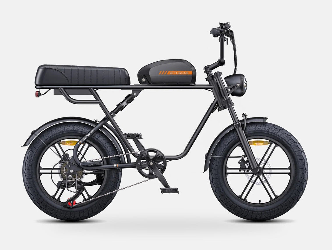 Vélo Électrique Fat Bike Noir ENGWE M1 - Style Moto 250W