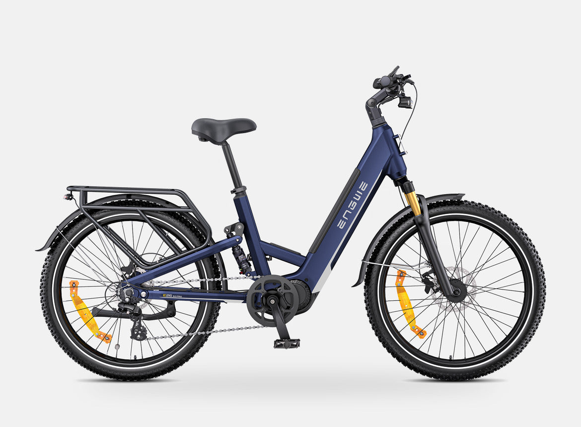 Fat Bike Électrique Femme Cadre Ouvert Bleu - E26 PRO