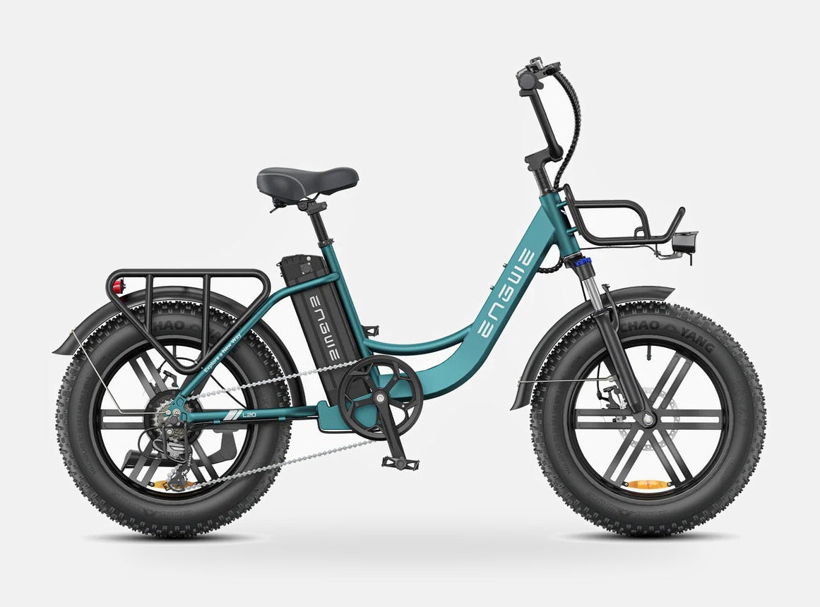 Vélo Électrique Urbain Grosses Roues Turquoise - L20 BOOST