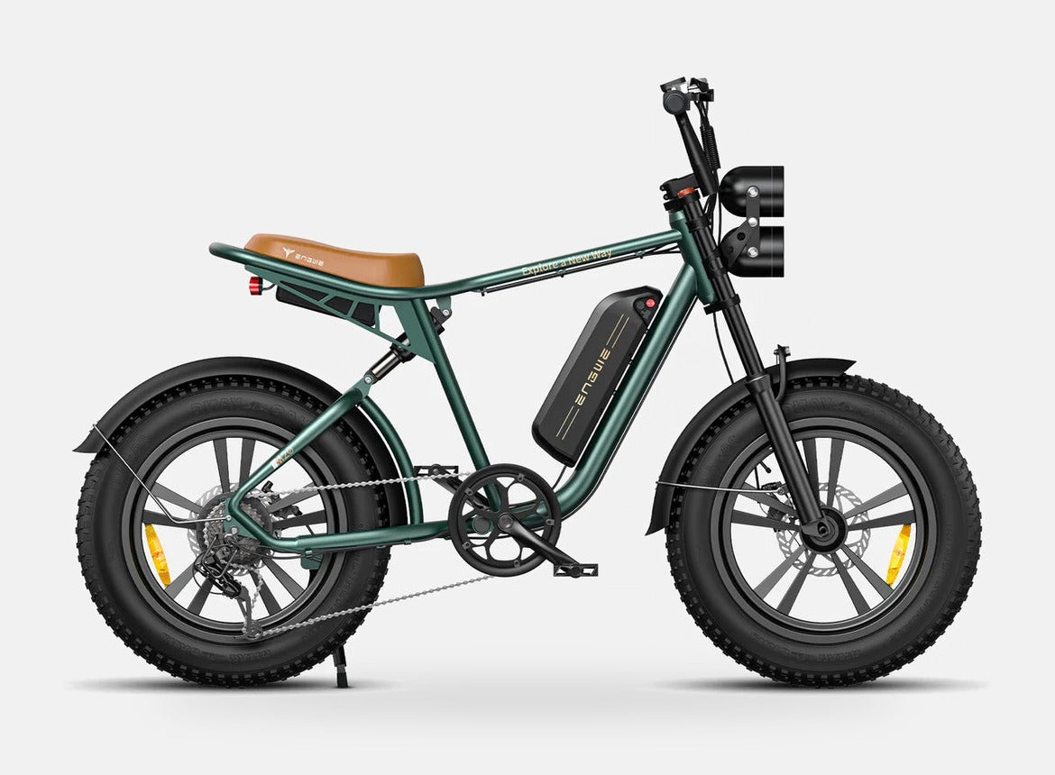 VTT Fat Bike Electrique Vert ENGWE M20