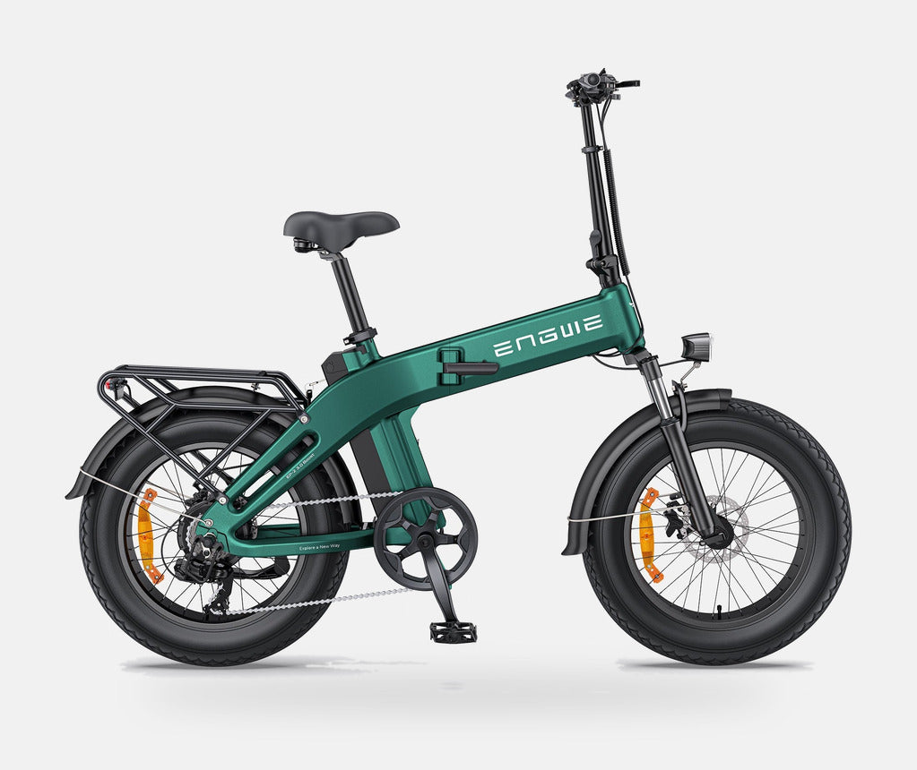 Fat Bike Electrique Pliant 20 Pouces Vert - PRO 3